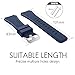 FanTEK Band for Galaxy Watch 3 45mm / Galaxy Watch 46mm / Gear S3 Watch, 22mm Silicone Sport Quick Release Replacement Strap for Moto 360 2nd Gen 46mm/ Pebble Time Steel, Midnight Blue
