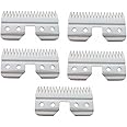 5pcs Ceramic Blades for Most Andis Oster Wahl AG A5 Hair Clippers Cutters Trimmer Beard Dog Grooming Blade Replacement