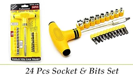 JAPP T Shape 22-Piece Tool Kit for Home Machine (Multicolour)