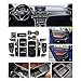 Wonderfulhz Custom Fit Cup, Door, Center Console Liner Accessories for 2018 2019 Honda Accord 15PCS Set (Red Trim)
