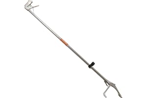 Snake Tong Foldable Self Lockable Stainless Steel Strong Reptile Grabber Catcher Snake Handling Tool for Safe Reptile Handlin