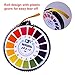 Aboat 4 Rolls pH Test Strips, Universal pH Test Paper Strips, pH Measure Full Range 0-14, 16.4 ft/Roll, Totally 65.6 ft