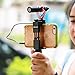 Metal Phone Tripod Mount with Hot Shoe Mount-Ulanzi ST-02 Pro Smartphone Holder Video Rig Tripod Mount Adapter (Only Iron Man II with Hand Grip)-(The Microphone NOT Included)