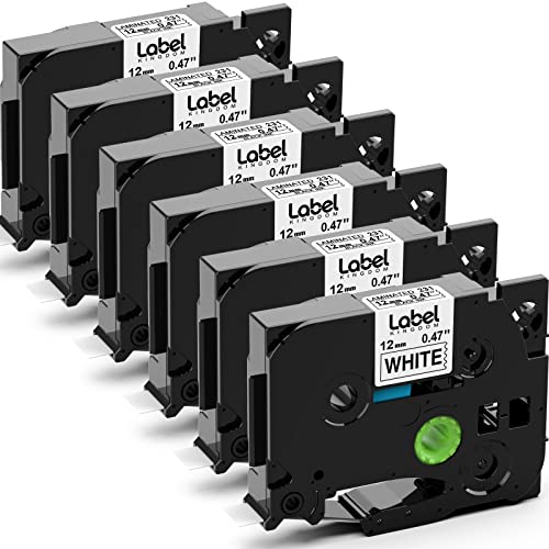 Label KINGDOM Label Tape Replace for Brother PTouch Label Maker Refill