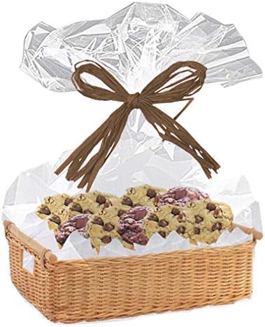 Amazon Com Clear Cellophane Basket Bags 30 X 40 Cello Bags For Basket Gifts 12 Pack Health Personal Care