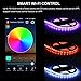 Wifi Smart LED Strip Lights - Lampwin 2018 New Design RGB LED Strip Light Kit with 12V IP65 Waterproof 16.4FT 300 SMD 5050 LED Rope Light works with Alexa Voice, Smartphone Control, iOS Android App