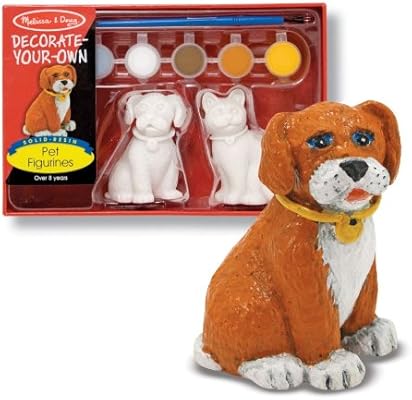 Amazon Com Melissa Doug Decorate Your Own Pet Figurines Craft