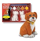 Melissa & Doug Decorate-Your-Own Pet Figurines Craft Kit - Paint a Cat and Dog