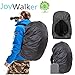 Joy Walker Backpack Rain Cover Waterproof Breathable Suitable for Hiking/Camping/Traveling (black, Middle (for 30-40L backpack))