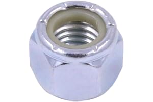 U-TURN FASTENERS, INC. 5/8-11 Nylon Insert Hex Lock Nut, NE, Steel Zinc Plated Nylock - U-Turn (5 Pack)