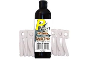 PMART The Pee Mart - Coyote Urine Scent Tag Combo 12 Ounces. Full Strength!