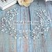 Artio Bride Wedding Hair Vine Accessory Pearl Hair Piece Girls Bridal Headpiece for Women and Baby Girls (Silver)