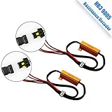 TZ Autoparts 9005 HB3 LED Headlight bulb 6 Ohm Resistance decoder, CANBUS EMC Warning Error Free Decoder Canceller Capacitor Anti flicker Resistor harness for LED Headlight HB3 HB4 9006 9012 Systems