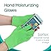 Best Gel Cotton Moisturizing Gloves Touch Screen - Eczema Relief - Heals Dry Skin and Cracked Hands Fast - Anti Aging Hand Treatment - Gel Lining Infused with Essential Oils and Vitamins