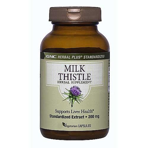 GNC Herbal Plus Milk Thistle, 200mg, Vegetarian Capsules, 300 ea Buy