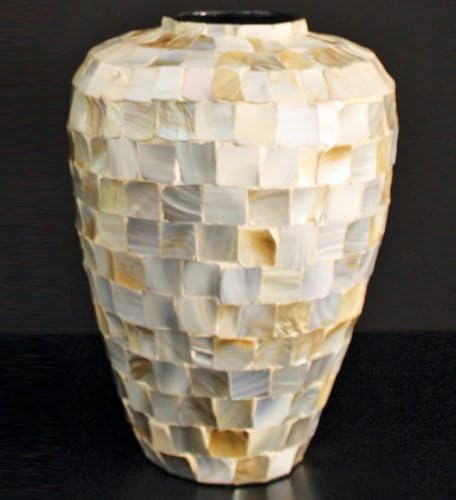 The Light Garden V9015 Ceramic Inlay Vase, 16-Inch