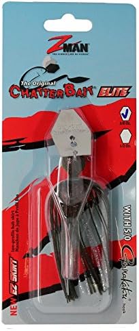Z-MANChatterbait Elite Spinnerbaits, 3/8 oz, Redbone