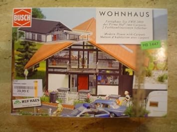 Modern House With Carport By Busch Amazon Co Uk Toys Games