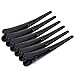 10PCS Professional Black Metal Duck Teeth Bows Hair Clips Natural Hair Barrettes Salon Crocodile Hair Clip DIY Accessories Hair pins Alligator Clips