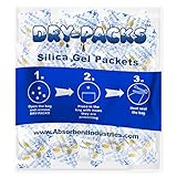 Absorbent Industries 20-Pack Indicating Silica Gel Packet, 1/2gm