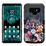for Samsung Galaxy Note 9, Hard+Rubber Dual Layer Hybrid Heavy-Duty Rugged Armor Cover Case - Disney Villains
