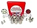 Baker's Ace Russian Piping Tips Cake Decorating Kit | Includes 12 Russian Piping Nozzles 2 Leaf 2 Round and 2 Star Icing Tips 4 Couplers 3 Reusable and 10 Disposable Russian Piping Bags
