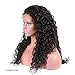 Brazilian Water Wave Lace Frontal Wigs Human Hair for 22 Inch Black Women Lace Front Wig with Baby Hair Pre Plucked 150% Density Glueless 13x4 Remy Virgin Hair Water Wave Human Hair Lace Frontal Wig