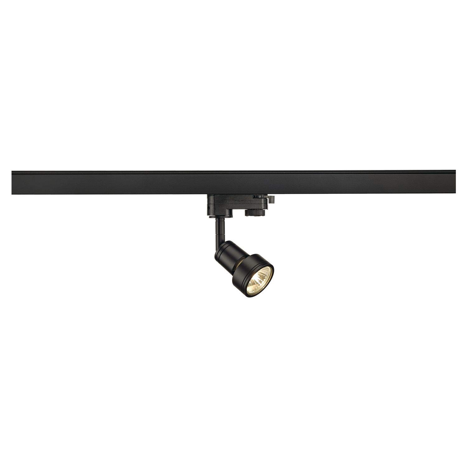 SLV 1-Phase Puri/Spotlight, LED spot, Ceiling, Track System, Interior Lighting / GU10 50W Black, Aluminium, 50 W 153560
