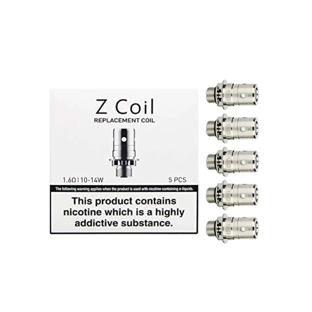 Innokin Z Coil 1.6 ohm Replacement Heads Atomizer for Innokin Zenit Tank, iTaste Kroma-A Zenit Kit (Z Coil 1.6 ohm) No Nicotine