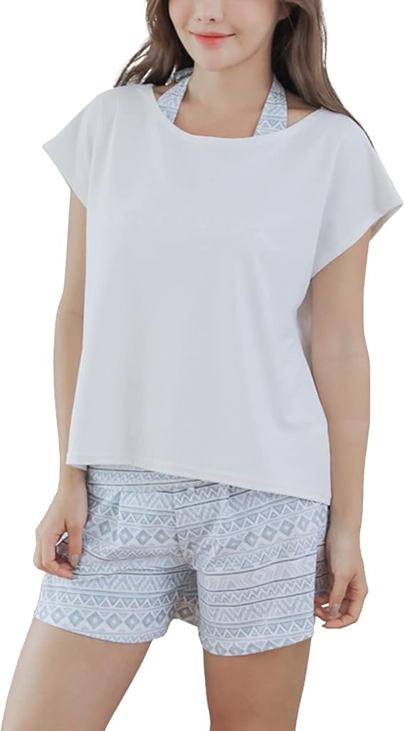 Amazon Co Jp Amazon 限定ブランド F Harista 水着 レディース タンキニ 体型カバー 4点セット 服 ファッション小物