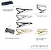 Jstyle 4 Pcs Tie Clips for Men Tie Bar Clip Set for Regular Ties Necktie Wedding Business Clips