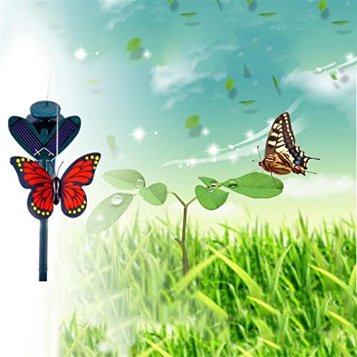 image for LiPing Yard Stake Fluttering Butterfly/Bird Outdoor Decorative Solar P