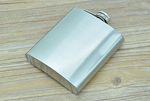 Fiaschetta In Acciaio Inox LIHAO 7 Oz (196ml) Con Imbuto Per Liquori