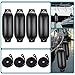 Artist hand Boat Fenders, 4 Pack 8.5''x27'' Inflatable Boat Bumpers for Docking with 4 Ropes, Needles, and Pump for Buoy Pontoon Boat Marina Dock Protector