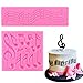 Sakolla (Set of 2) Music Note Fondant Silicone Molds,Music Note Lace Mat,Cake Decorating Tool Candy Mold Baking Tool Cupcake Topper Decoration