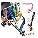 Xbes Adjustable Baby Bottle Clip Infant Toys Strap Belt Holders for Stroller (Pack of 6) Random Color