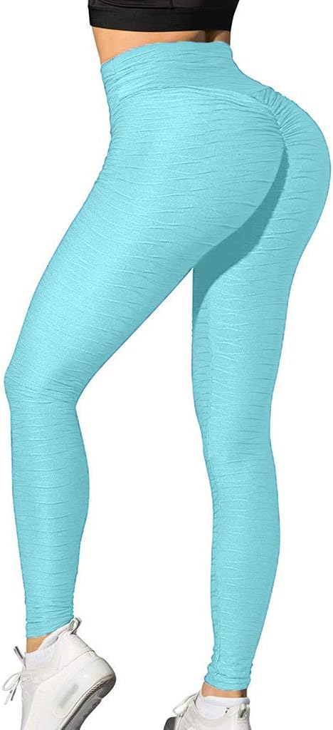 Womens High Waist Yoga Pants Tummy Control Workout Running Yoga Leggings