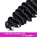 Brazilian Virgin Hair Deep Curly Wave 3 Bundles 100% Unprocessed Human Hair Natural Black Color Hair Extensions Can Be Dyed and Bleached (16 18 20)