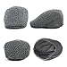 Siggi Knit Irish Driver Cap for Men Cable Wool Knit Duckbill Ivy Flat Caps Grey One Size88090_grey