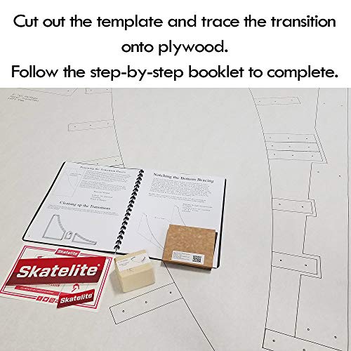 Traceable 6 Foot Tall Halfpipe Skateboard Ramp Template Full