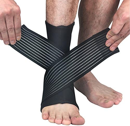 AiLike Ankle Brace Foot Sleeve with Compression Support Wrap for Stabiling Ligaments Joint Pain Swelling Sprains Injury Recovery …