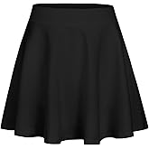 Zaclotre Skorts Skirts for Girls Elastic High Waisted Tennis Skirt with 2 Pockets Athletic Golf Workout Sports Shorts