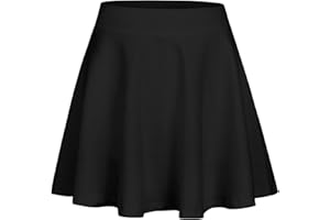 Zaclotre Skorts Skirts for Girls Elastic High Waisted Tennis Skirt with 2 Pockets Athletic Golf Workout Sports Shorts