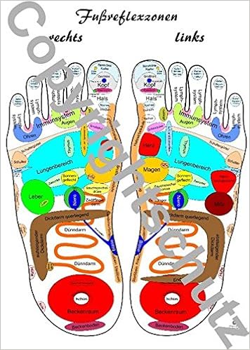Reflexzonenubersicht Fusse A3 Karte Lehrtafeln Ubersichtskarten Amazon De Tanja Aeckersberg Bucher