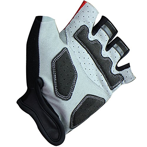 Aogda Cycling Gloves Men Women's Half Finger Gloves Anti Slip Shock Absorbing Gel Pad Breathable Cycle Gloves (Gloves 5, S)