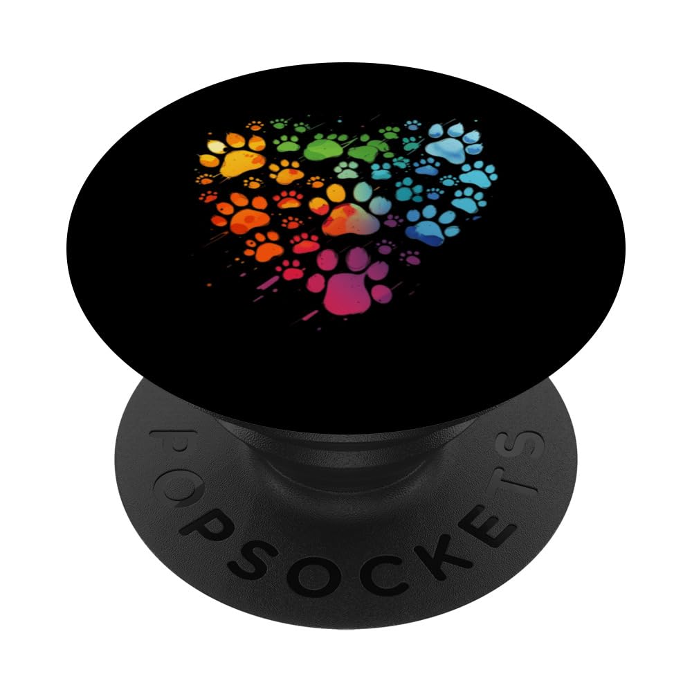 Love in Paw Prints Four Legged Friends PopSockets Swappable PopGrip