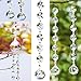 H&D Clear Crystal Suncatcher Hanging Chandelier Ball Prisms Drop Feng Shui Pendants 20mm Pack of 10
