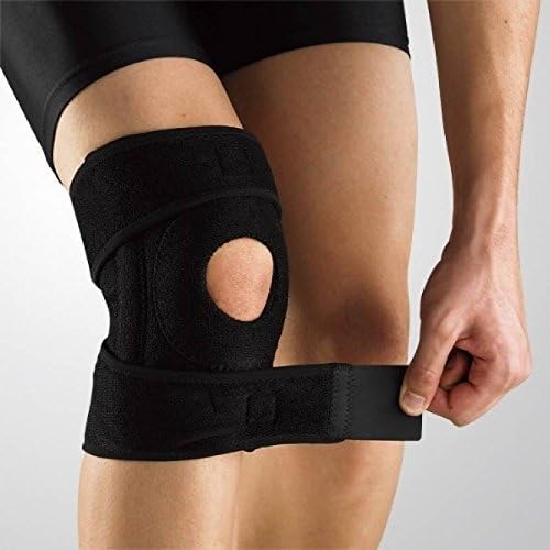 Hubtohome Men's and Women's Neoprene Knee Cap for Pain Relief and Ligament Injuries (Black)
