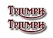 2 TRIUMPH 1950's 1960's 1970's Motorcycle 6.5