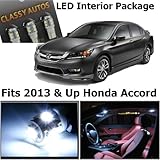 Classy Autos Honda Accord WHITE Interior LED Package (6 Pieces)